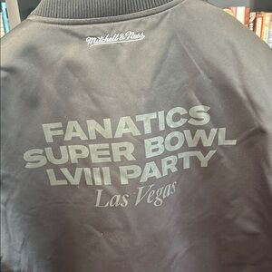 Mitchell & Ness Black Bomber Varsity Jacket